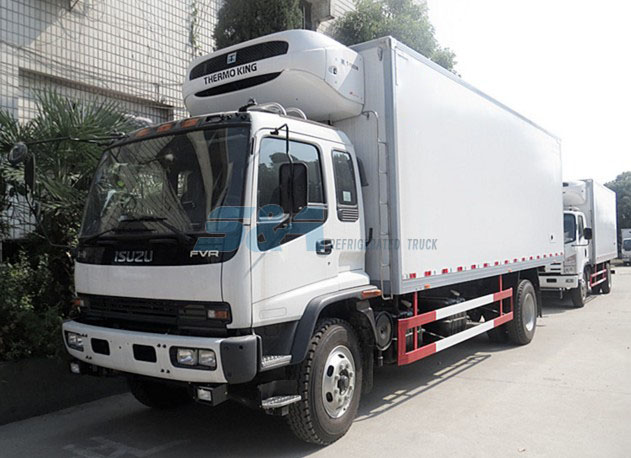 isuzu 240hp refrigerated transport truck