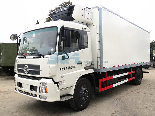 211hp Dongfeng refrigerated transport truck