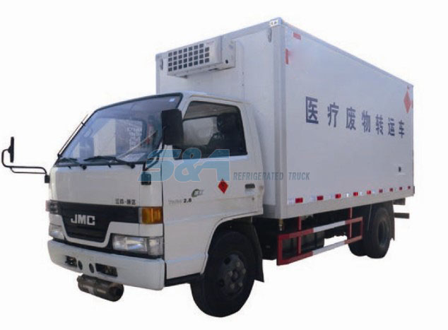Medical waste transport truck